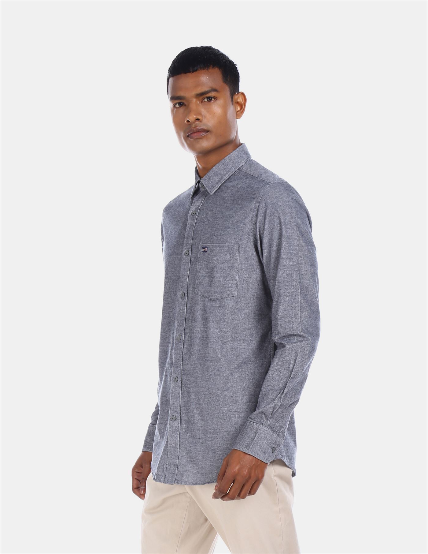 Grey on sale shirt casual